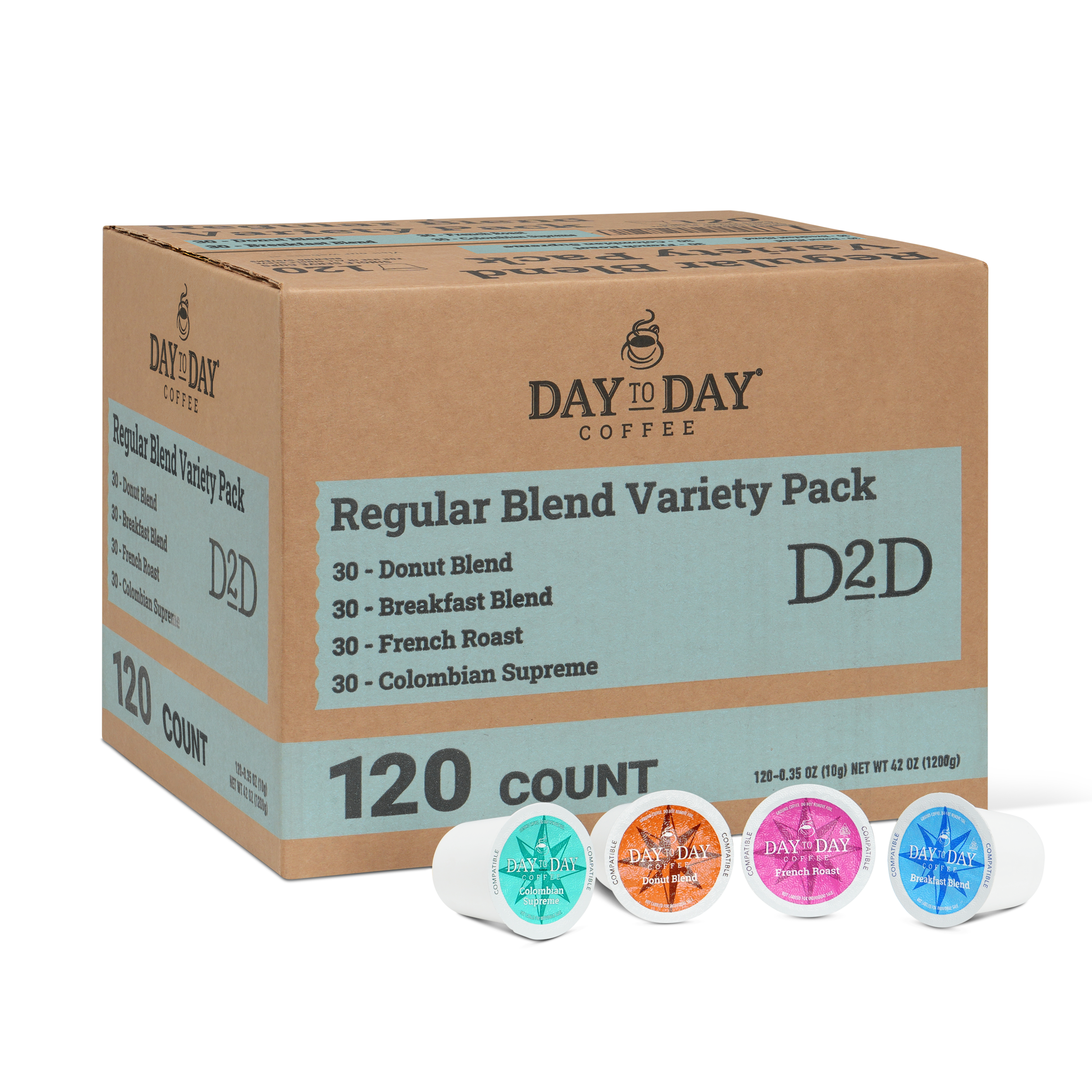 Variety Pack Regular Single Serve Coffee Pods