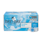 Day to Day Coffee Breakfast Blend Medium Roast 200 Count K-Cup Pods – smooth bright roast for home or office use