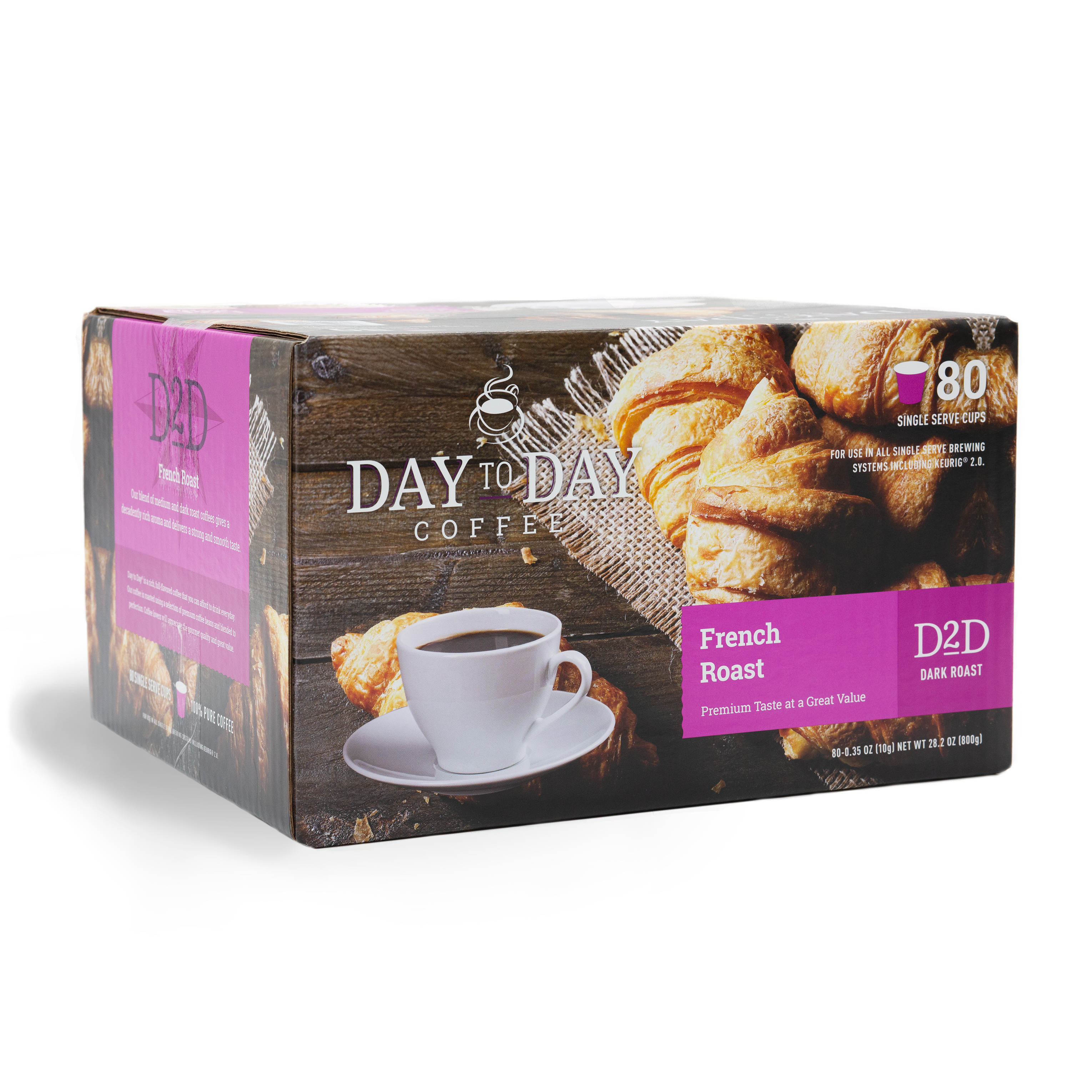 French Roast Single Serve Coffee Pods - Day to Day Coffee®