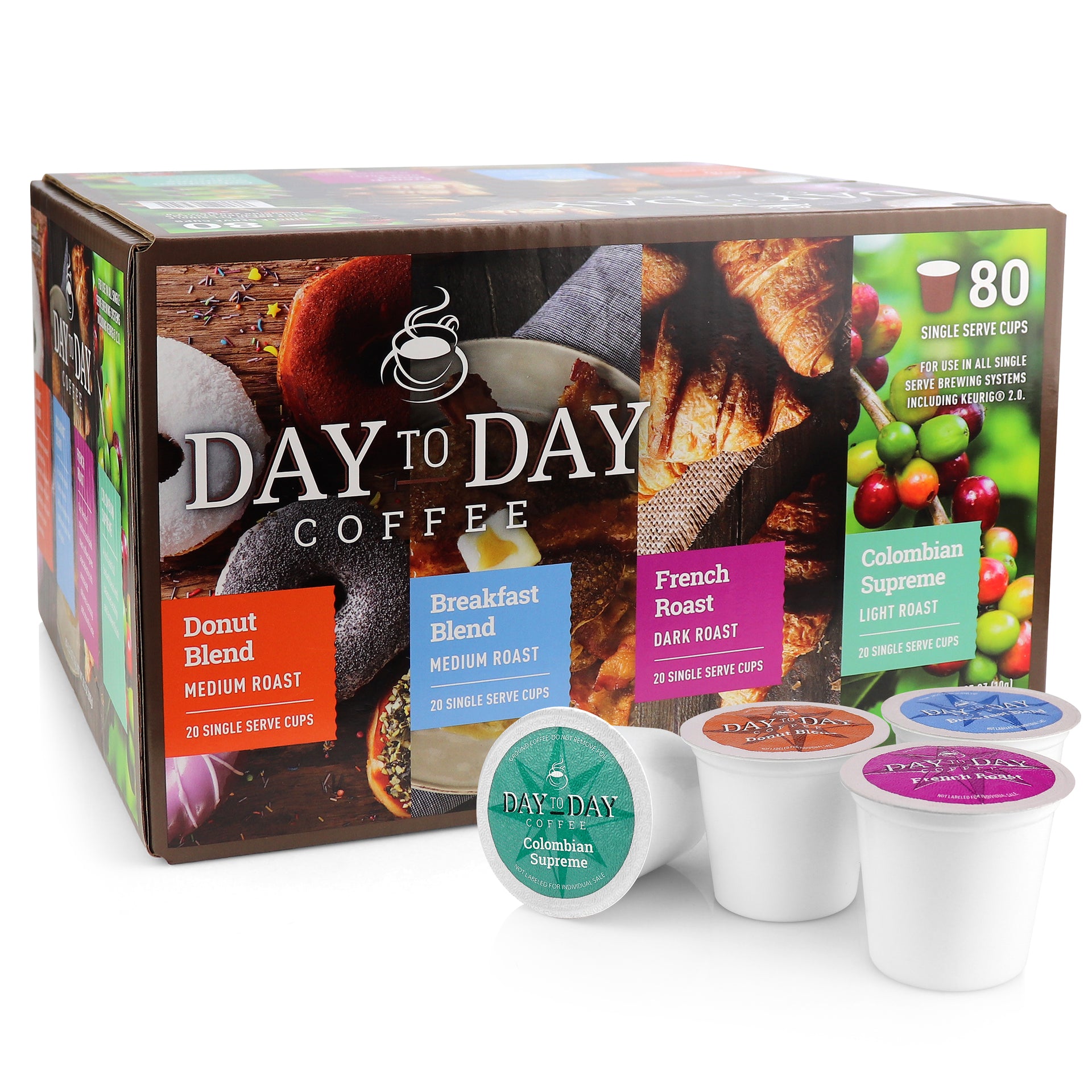 Day to Day Variety Pack Regular Single Serve Coffee Pods – Day to Day Coffee ®