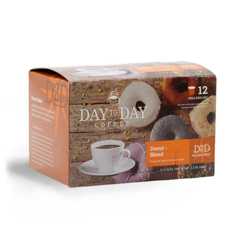 Day to Day Coffee - Donut Blend 12 count Medium Roast Coffee Pods