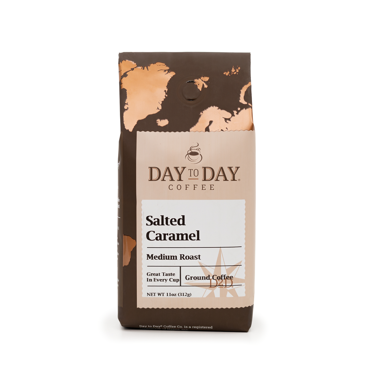 Day to day 11oz salted caramel medium roast ground coffee - 1