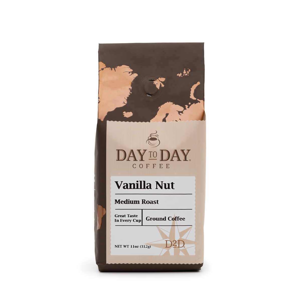 Day to day coffee 11oz vanilla nut medium roast ground coffee - 1